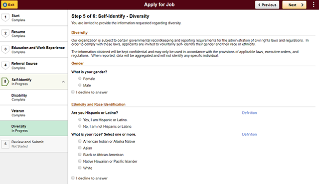 self-identify - diversity