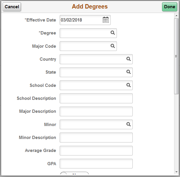 add degrees popup