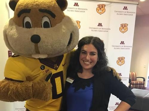 Marissa S. with Goldy Gopher