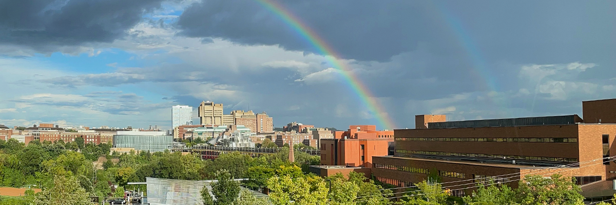 Rainbows over Mondale Hall